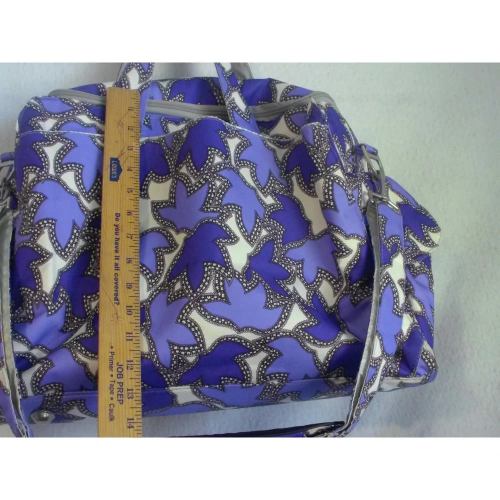Ju-Ju-Be Be Prepared‎ Diaper Bag Perky Perennials Purple Floral Travel Tote Bag